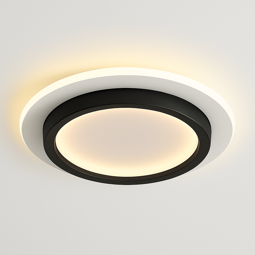 Plafonnier LED Design Moderne Bois & Métal