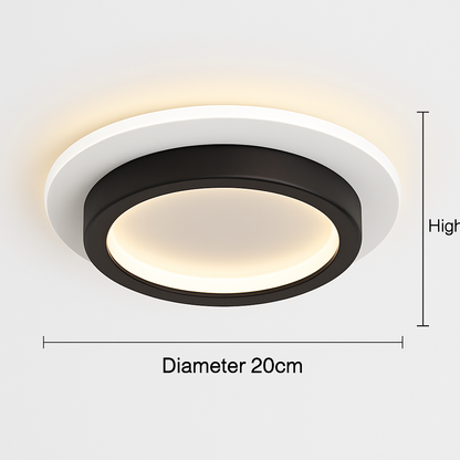 Plafonnier LED Design Moderne Bois & Métal