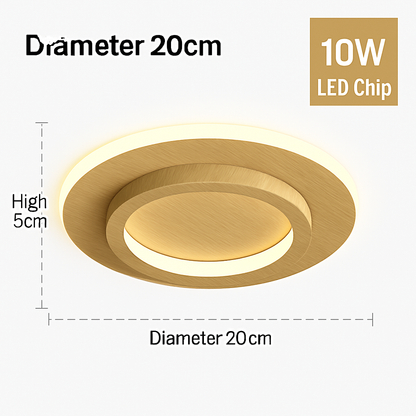 Plafonnier LED Design Moderne Bois & Métal