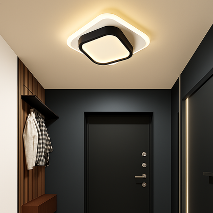 Plafonnier LED Design Moderne Bois & Métal