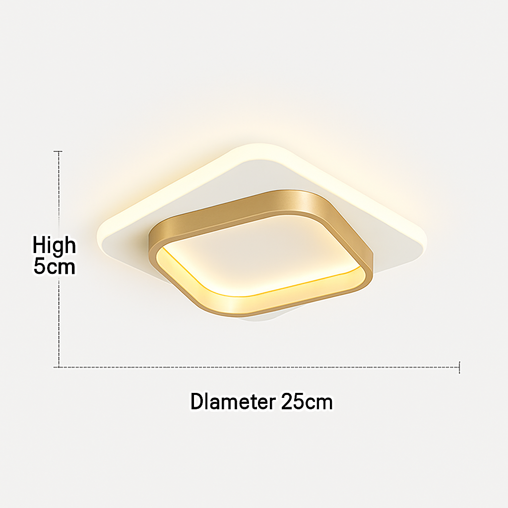 Plafonnier LED Design Moderne Bois & Métal