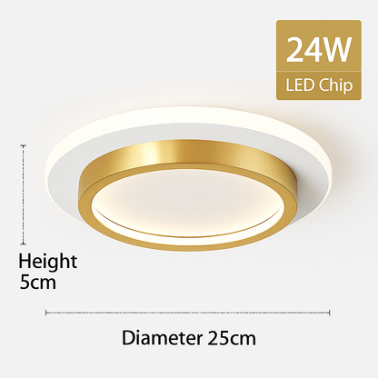 Plafonnier LED Design Moderne Bois & Métal