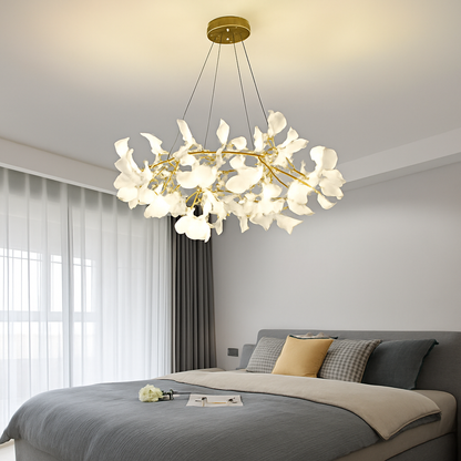 Lustre LED Feuille Ginkgo Design Nordique