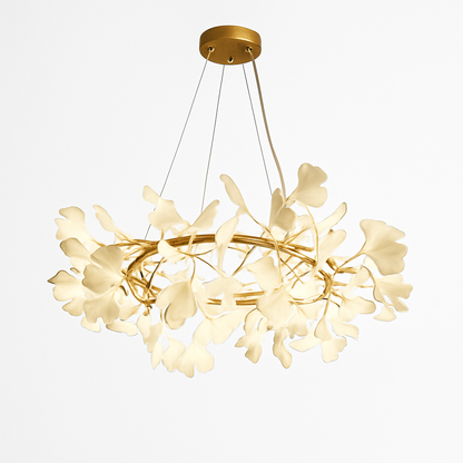Lustre LED Feuille Ginkgo Design Nordique