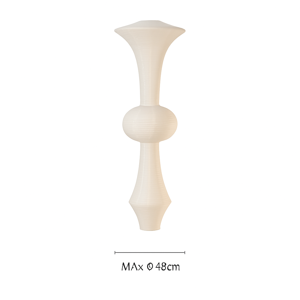 Suspension LED Wabi-Sabi Papier de Riz Blanc