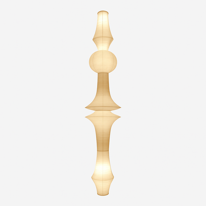 Suspension LED Wabi-Sabi Papier de Riz Blanc