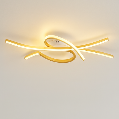 Plafonnier LED Moderne Dimmable Noir ou Or