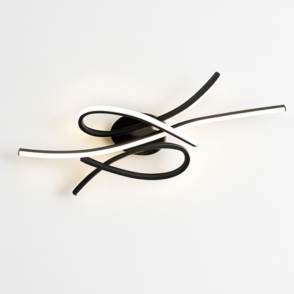 Plafonnier LED Moderne Dimmable Noir ou Or