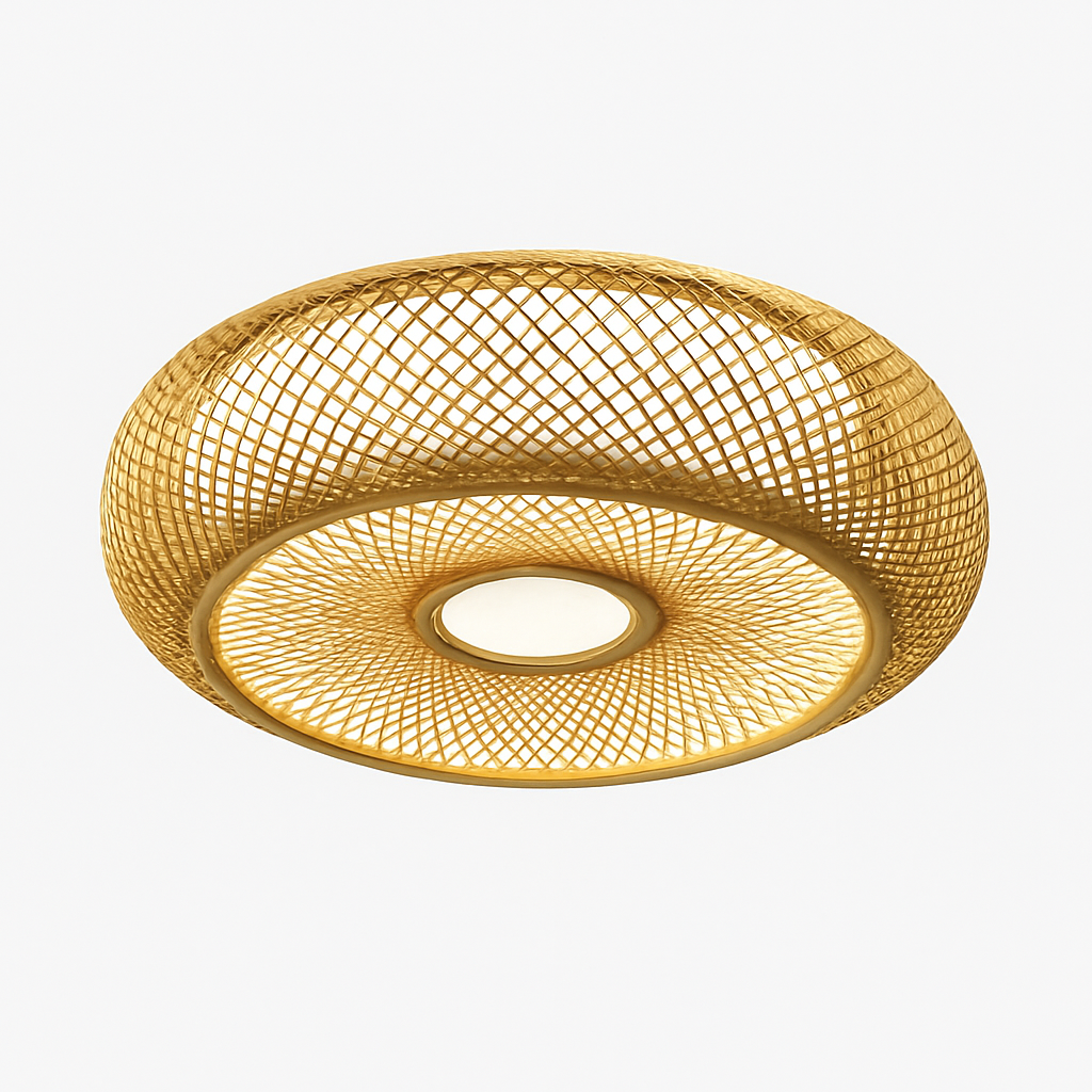Suspension Rotin & Bambou - Luminaire Naturel & Artisanal