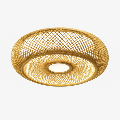 Suspension Rotin & Bambou - Luminaire Naturel & Artisanal