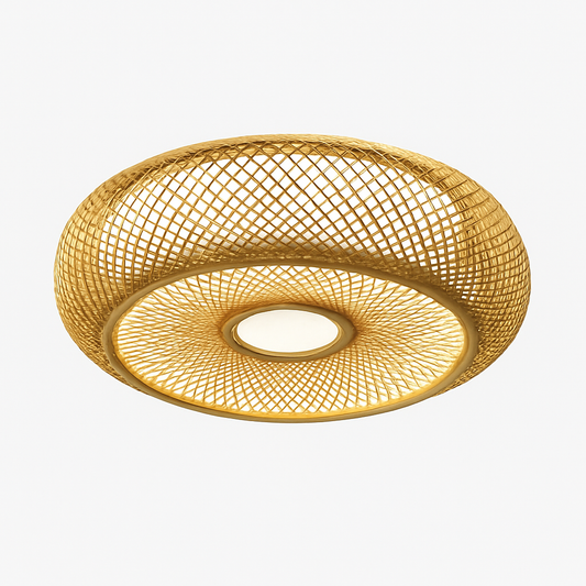 Suspension Rotin & Bambou - Luminaire Naturel & Artisanal