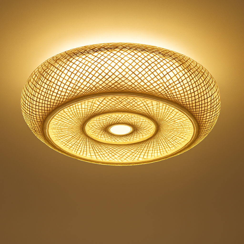 Suspension Rotin & Bambou - Luminaire Naturel & Artisanal