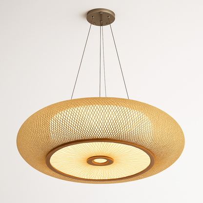 Suspension Rotin & Bambou - Luminaire Naturel & Artisanal
