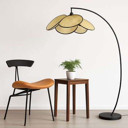 Lustre LED Rotin Tressé Artisanal - Design Naturel & Moderne