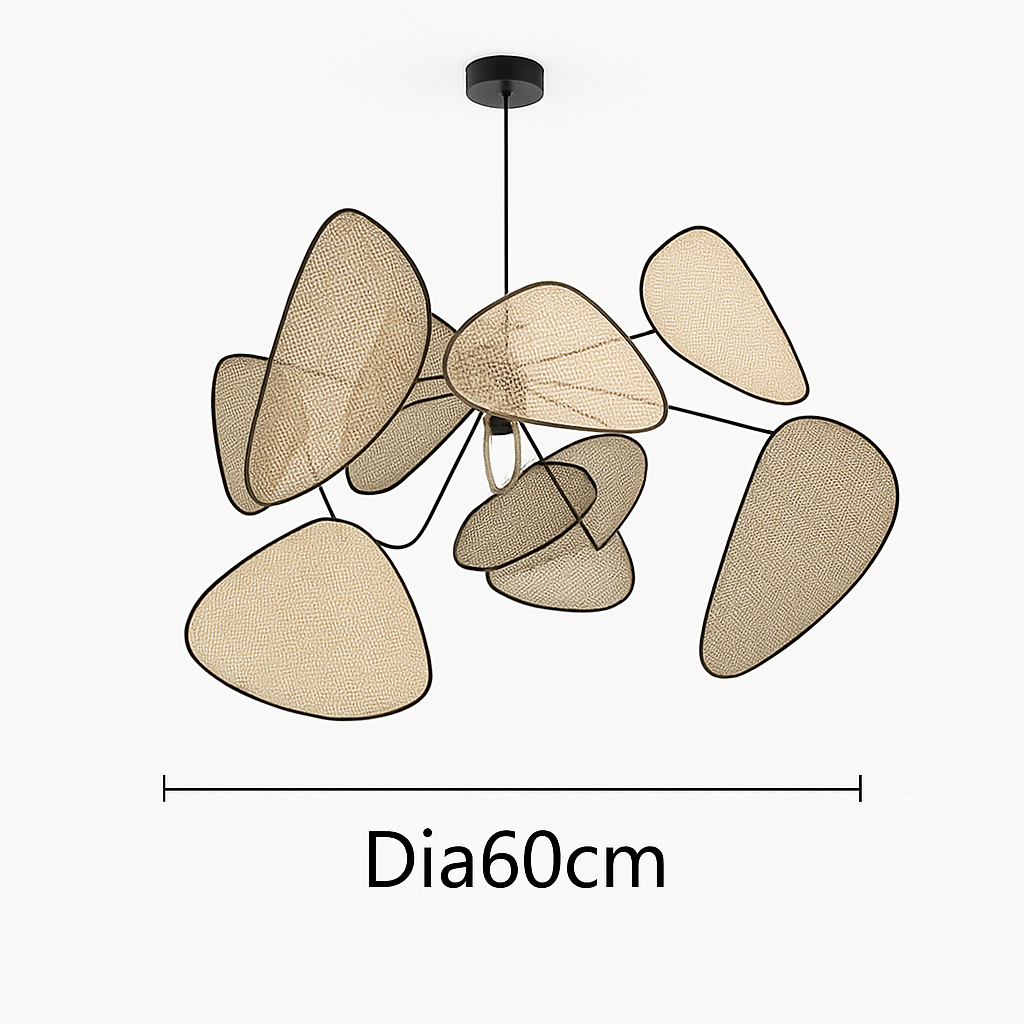Lustre LED Rotin Tressé Artisanal - Design Naturel & Moderne