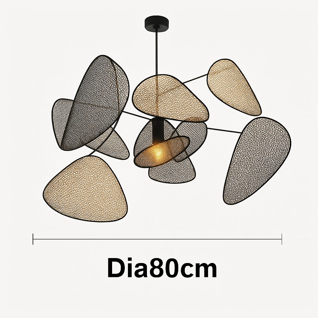Lustre LED Rotin Tressé Artisanal - Design Naturel & Moderne