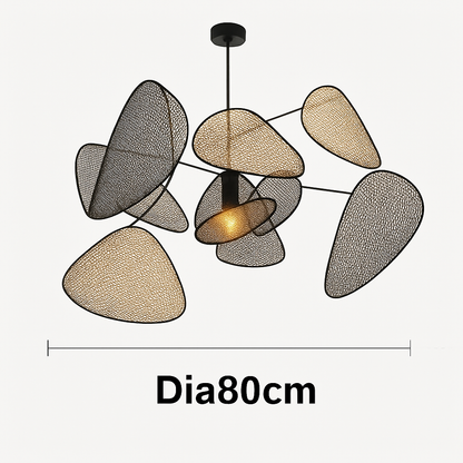 Lustre LED Rotin Tressé Artisanal - Design Naturel & Moderne