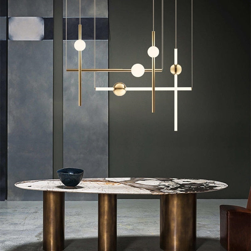 Lustre Design Orion Doré LED