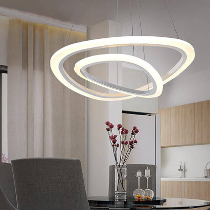 Lustre LED Luxury Ring : Design Anneaux Lumineux