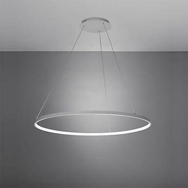 Lustre LED Cercle Design 80cm Noir ou Blanc
