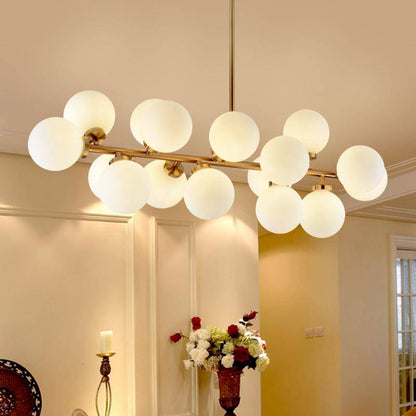 Lustre Design Verre & Métal - LED Moderne