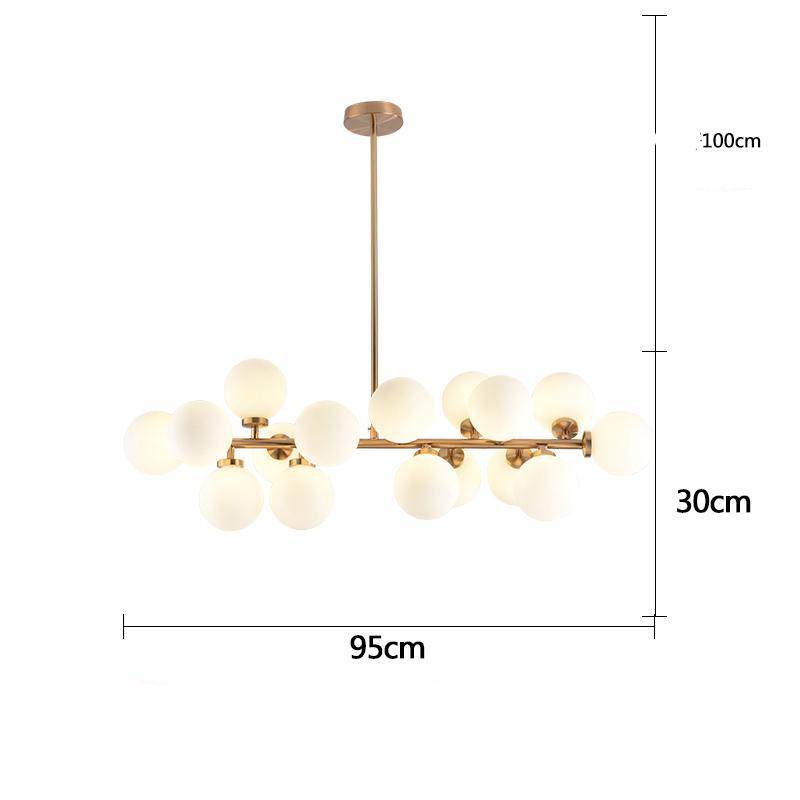 Lustre Design Verre & Métal - LED Moderne