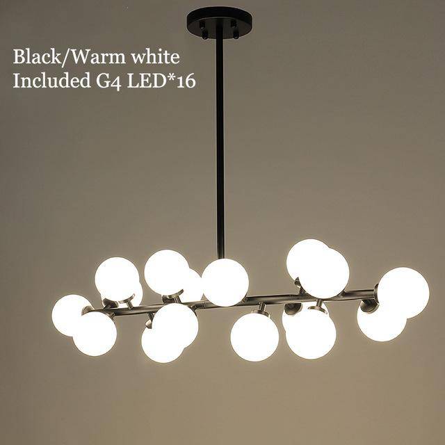 Lustre Design Verre & Métal - LED Moderne