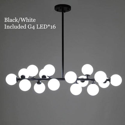 Lustre Design Verre & Métal - LED Moderne