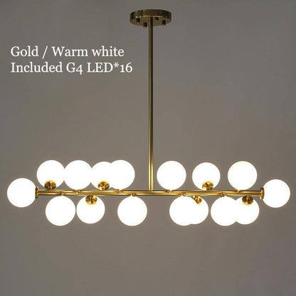 Lustre Design Verre & Métal - LED Moderne