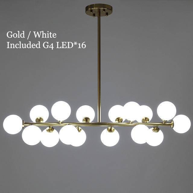 Lustre Design Verre & Métal - LED Moderne