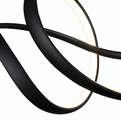 Lustre LED Ruban Aluminium Design Moderne