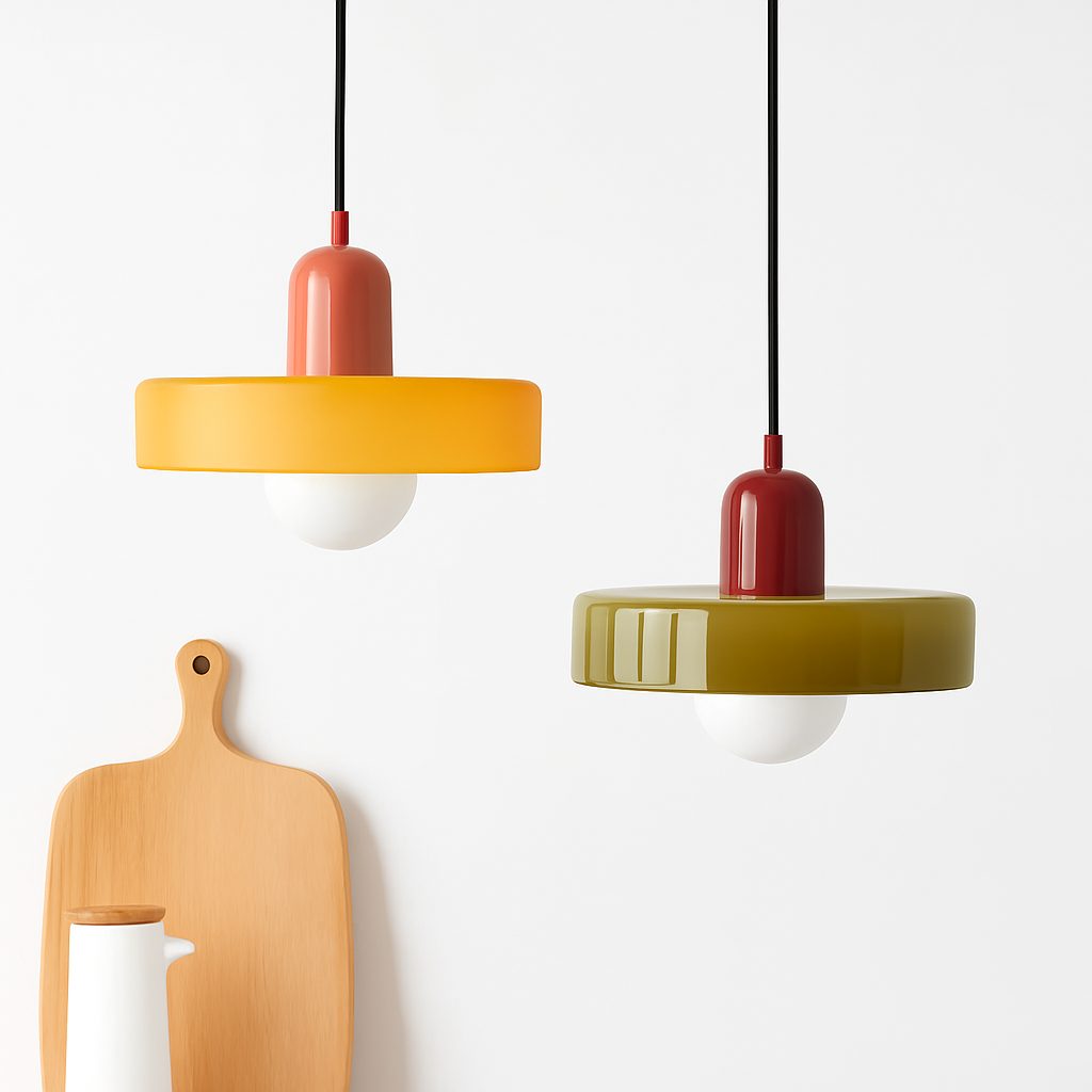 Suspension Vitrail G9 Élégante - Verre Coloré