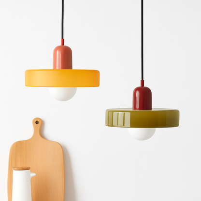 Suspension Vitrail G9 Élégante - Verre Coloré