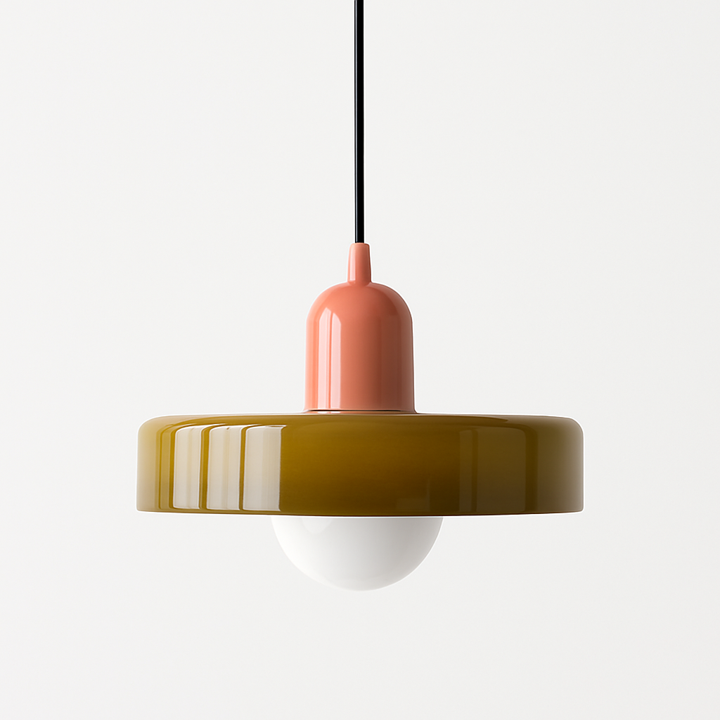 Suspension Vitrail G9 Élégante - Verre Coloré