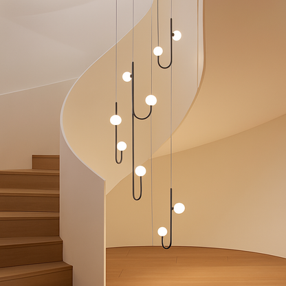 Suspension LED Design Spirale Moderne