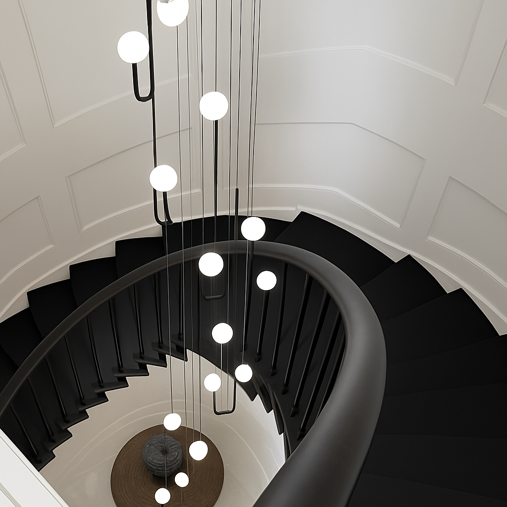 Suspension LED Design Spirale Moderne