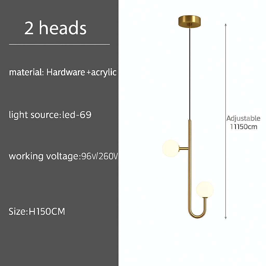 Suspension LED Design Spirale Moderne