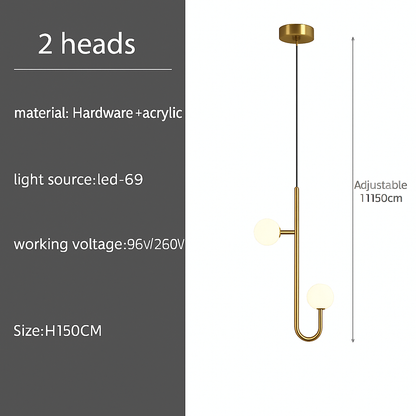 Suspension LED Design Spirale Moderne