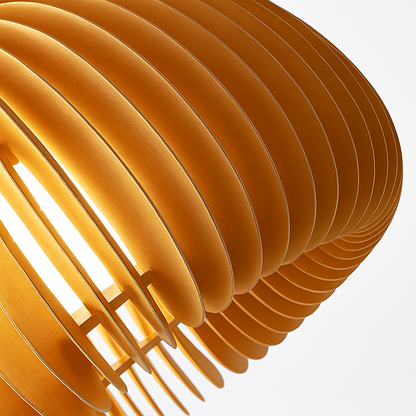 Suspension Citrouille Bois Naturel Style Scandinave