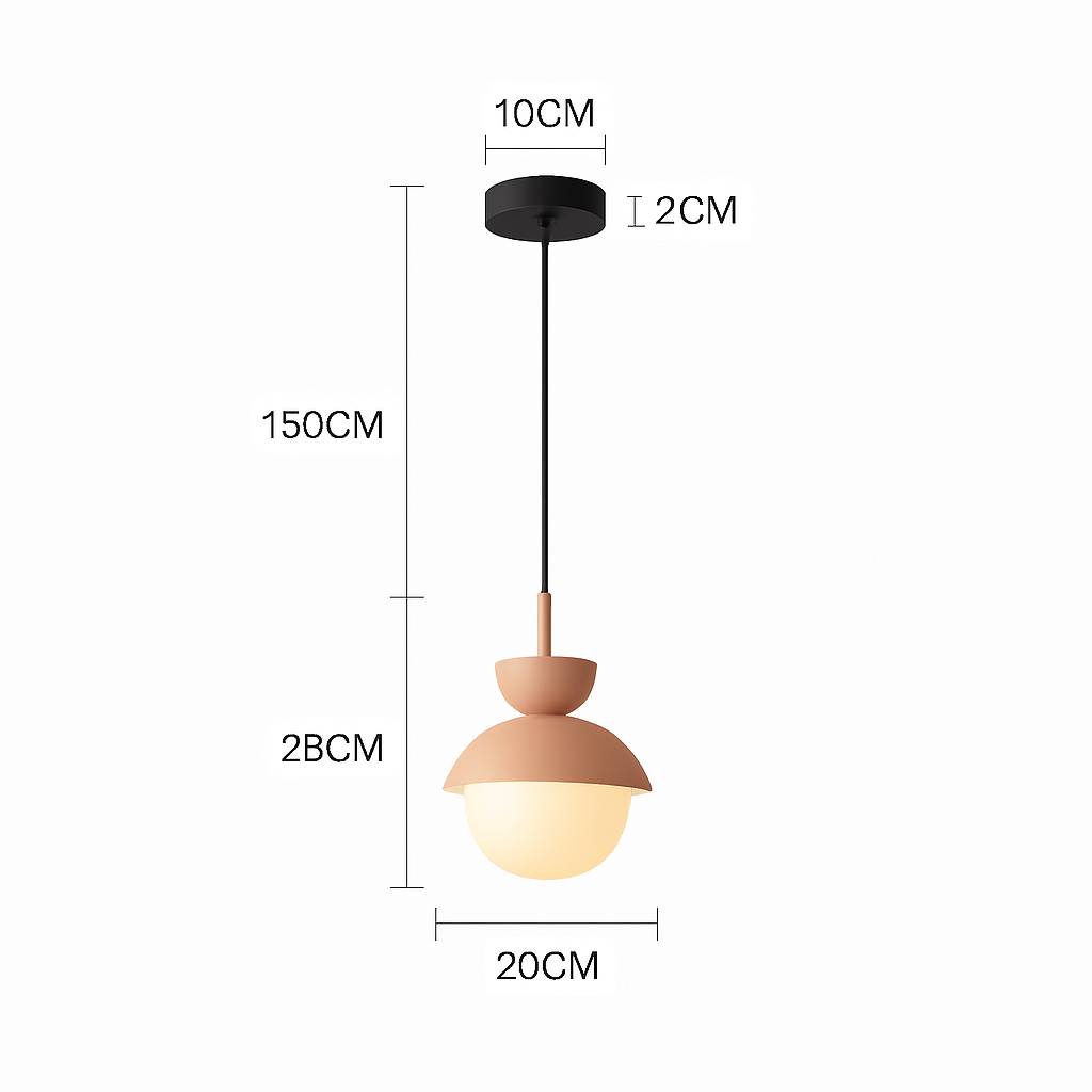 Suspension Boule Verre Scandinave Moderne
