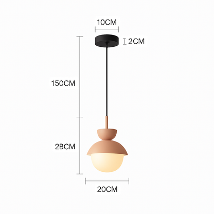 Suspension Boule Verre Scandinave Moderne