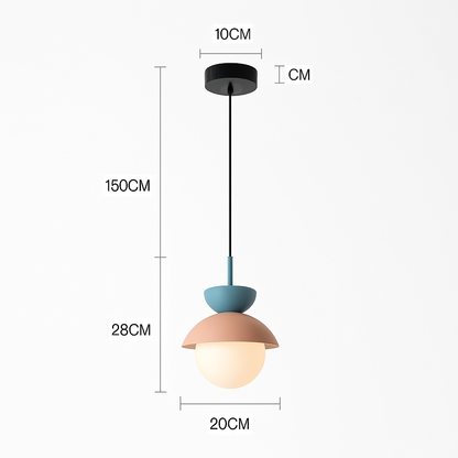 Suspension Boule Verre Scandinave Moderne