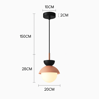 Suspension Boule Verre Scandinave Moderne