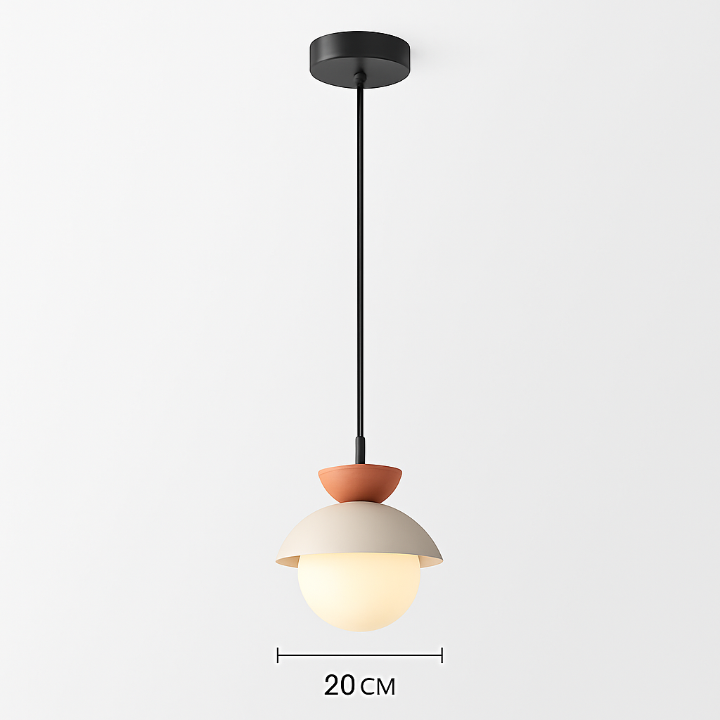 Suspension Boule Verre Scandinave Moderne
