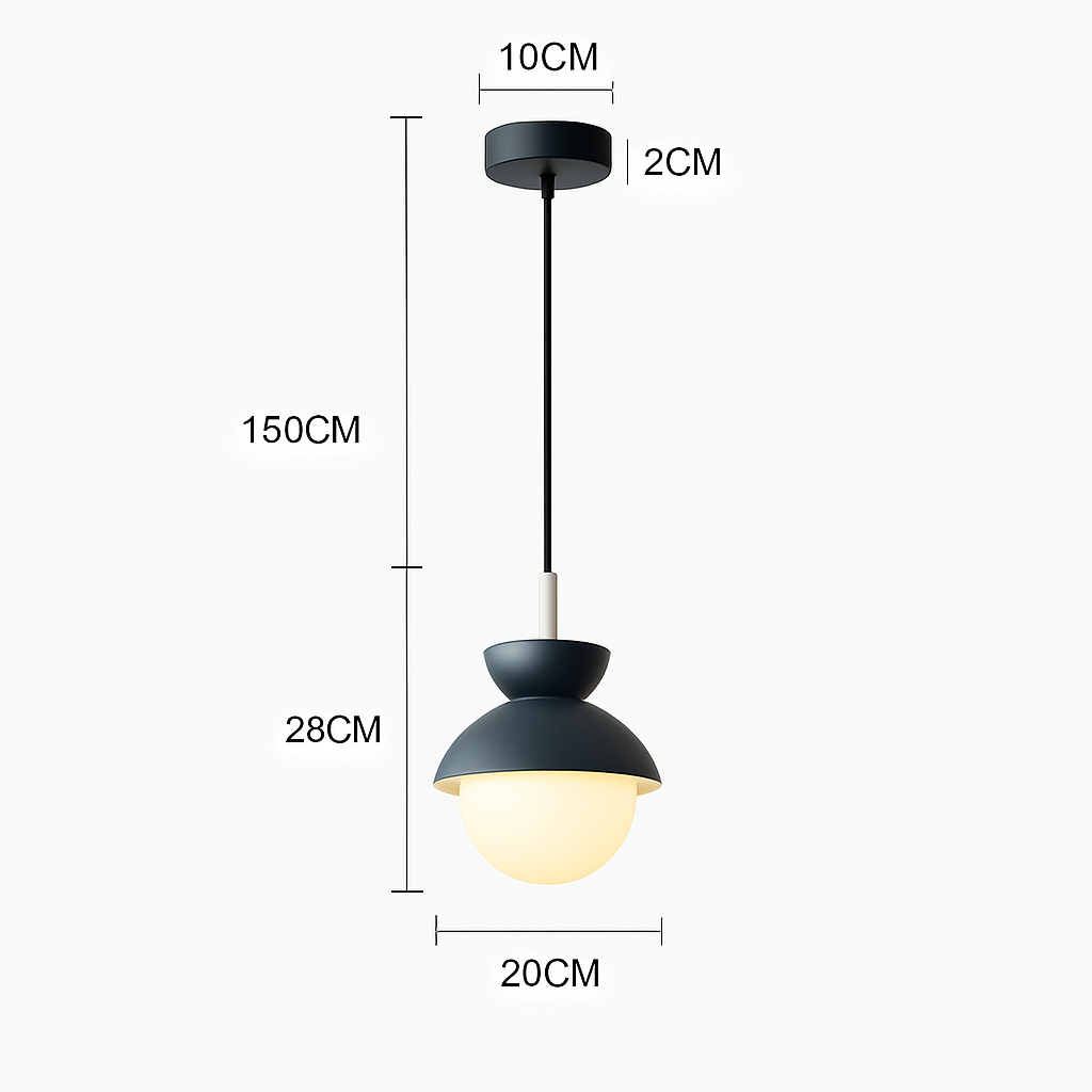 Suspension Boule Verre Scandinave Moderne