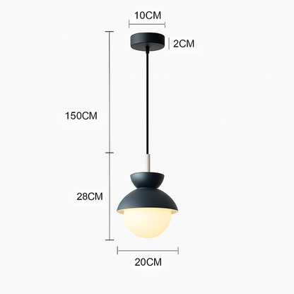 Suspension Boule Verre Scandinave Moderne