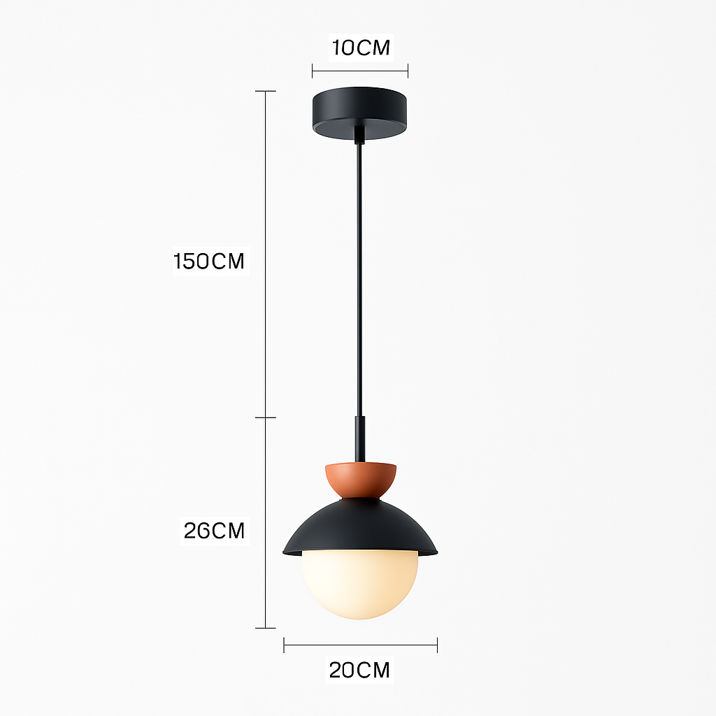 Suspension Boule Verre Scandinave Moderne