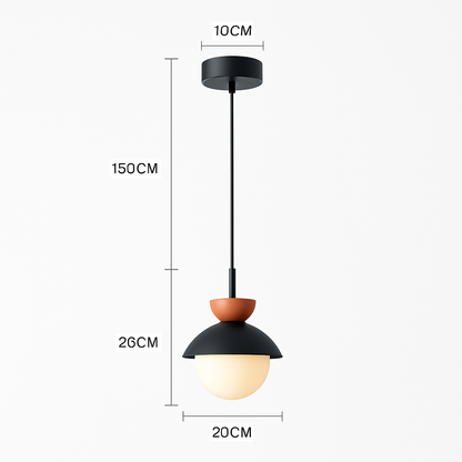 Suspension Boule Verre Scandinave Moderne