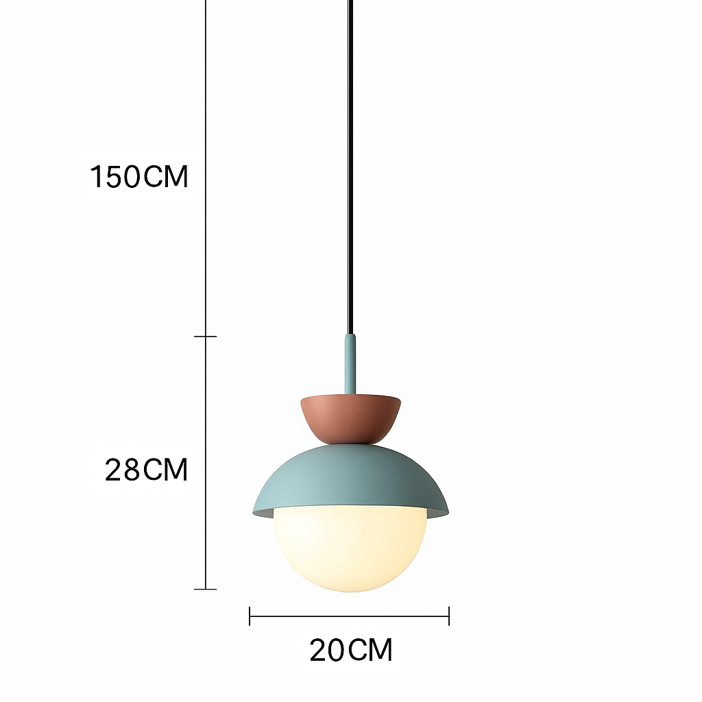 Suspension Boule Verre Scandinave Moderne
