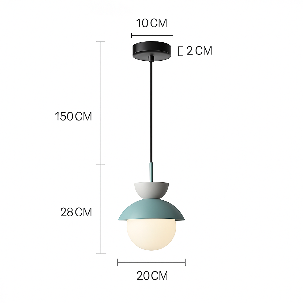Suspension Boule Verre Scandinave Moderne